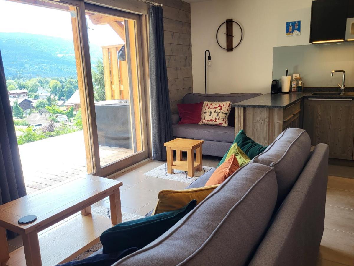 Plein Soleil Modern 3 Bedroom Apartment With Stunning Mountain Views Samoëns Dış mekan fotoğraf