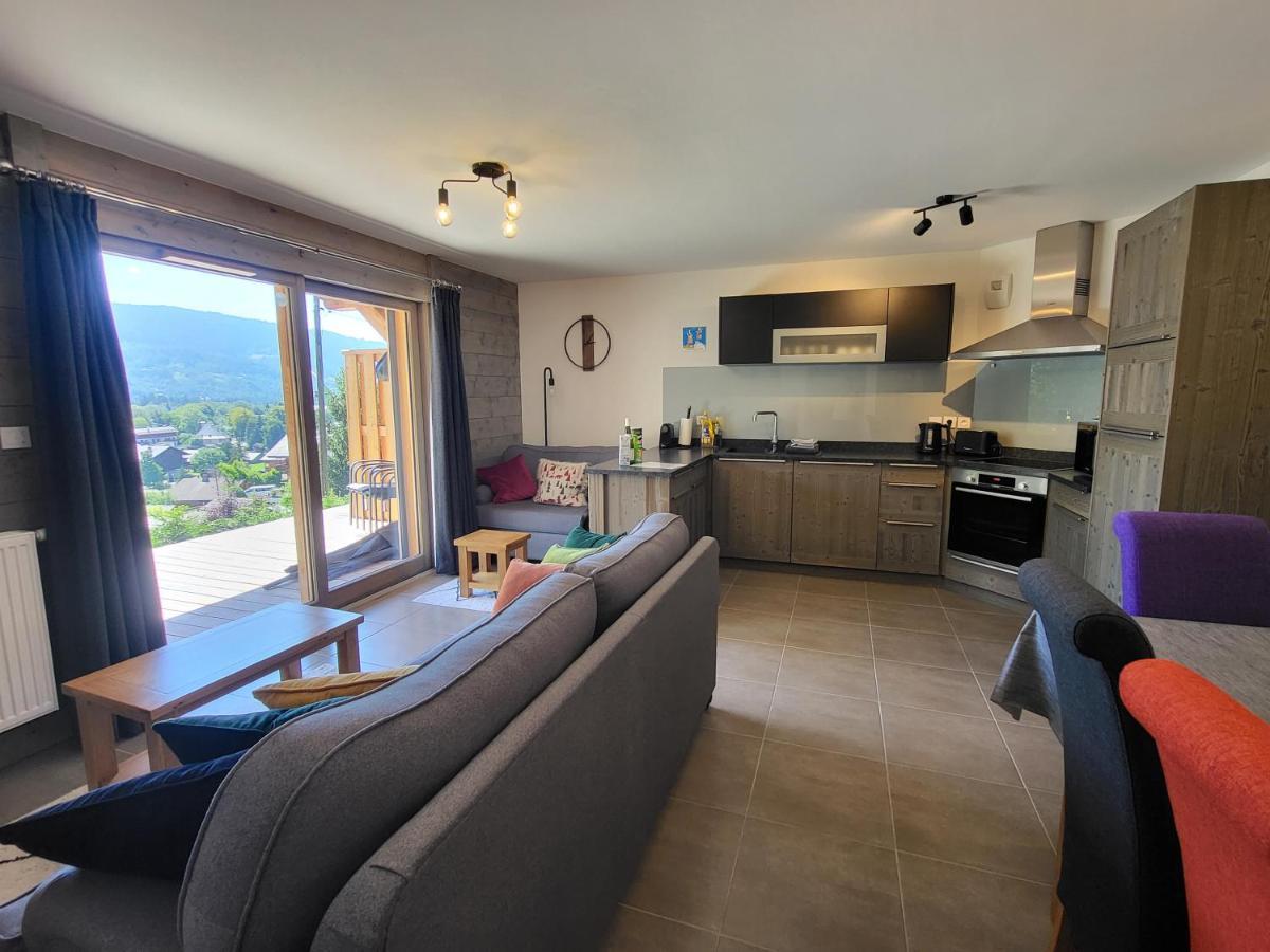 Plein Soleil Modern 3 Bedroom Apartment With Stunning Mountain Views Samoëns Dış mekan fotoğraf